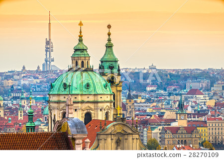 Prague, Nicholas Cathedral and Zizkov Tower 28270109