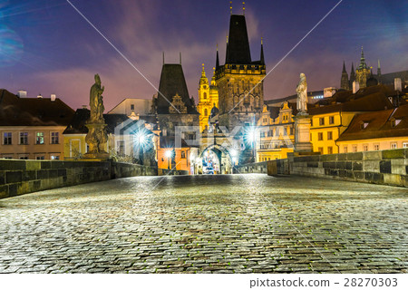Prague, Charles Bridge and Mala Strana. 28270303