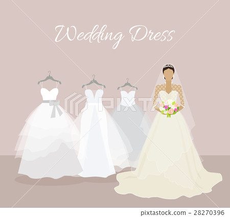 Fashionable Bride Choose Wedding Dress Banner Fashionable Bride Choose Wedding Dress Banner 28270396