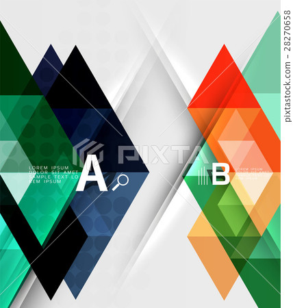 Triangle geometric infographic banner Triangle geometric infographic banner 28270658