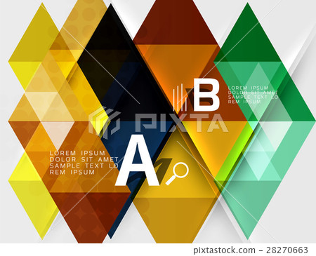 Futuristic triangle tile background with options 28270663