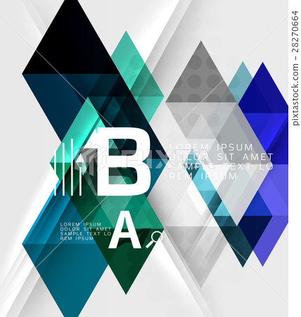 Futuristic triangle tile background with options Futuristic triangle tile background with options 28270664