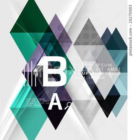 Transparent triangle tiles banner Transparent triangle tiles banner 28270983