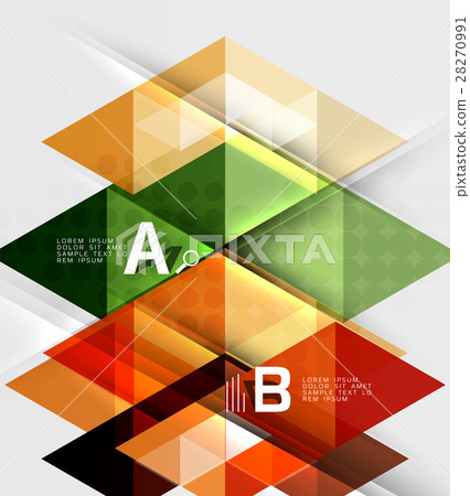 Transparent triangle tiles banner Transparent triangle tiles banner 28270991