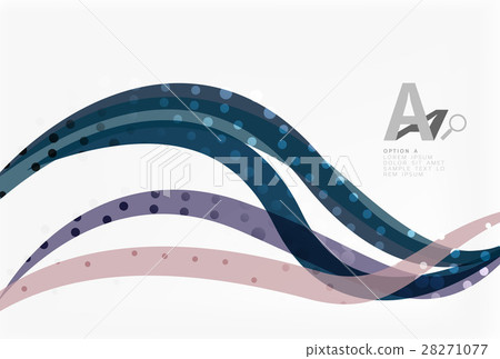 Vector dotted wave template 28271077