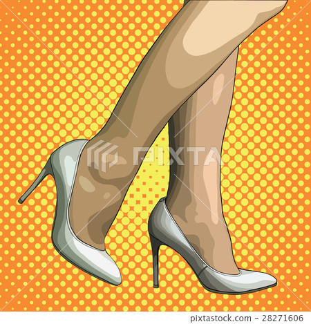 Vector illustration of female legs Vector illustration of female legs 28271606