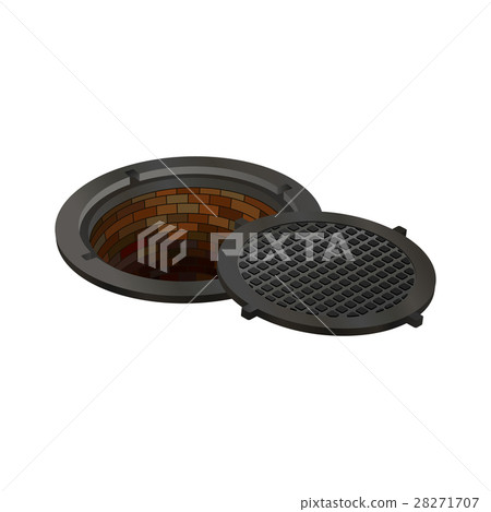 sewer, manhole, tunnel, pit, hole 28271707