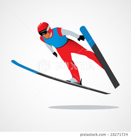 Jumping skier sport 28271724