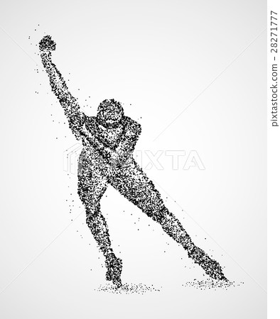 Colorful ice speed skaters at the competition Colorful ice speed skaters at the competition 28271777