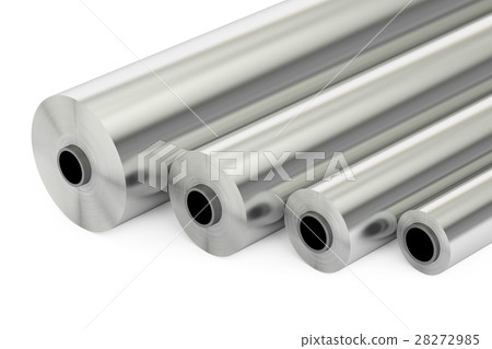 aluminum or steel foil rolls, 3D rendering 28272985