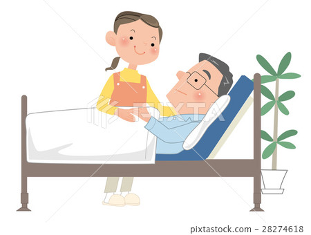 一個在家休養和護理的男人。 一個在家休養和護理的男人。 28274618