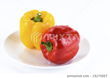 Bell pepper on a white background Bell pepper on a white background 28274987