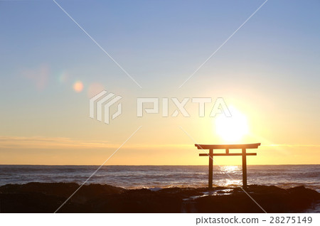 Asahi of Oarai coast Ibaraki prefecture Oarai-machi Asahi of Oarai coast Ibaraki prefecture Oarai-machi 28275149