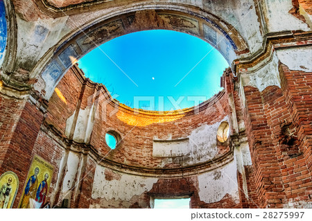 Destroyed Dome of the church of St. Nicholas Destroyed Dome of the church of St. Nicholas 28275997