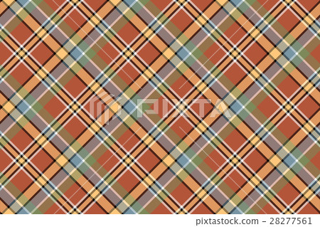 Beige brown diagonal plaid pixeled seamless 28277561