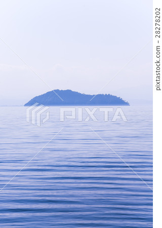 漂浮在琵琶湖的Takeboshima看法 28278202