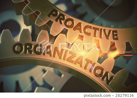 Proactive Organization on Golden Gears. 3D 28279116