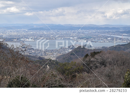 View of Okayama City from Mt. Kinkou, Tamano City, Minami Ward, Okayama City, Okayama Prefecture 28279233