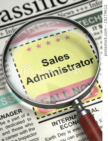Sales Administrator Job Vacancy. 3D. Sales Administrator Job Vacancy. 3D. 28279612
