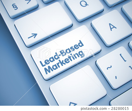 Lead-Based Marketing - Text on the  Keyboard Ke 28280015
