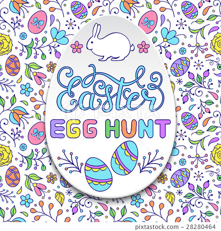 Floral easter egg Floral easter egg 28280464