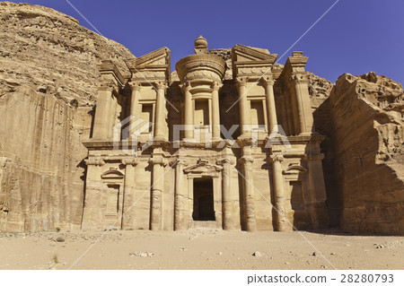 Facade of Monastery in Petra 28280793