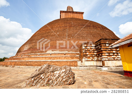 Stupa in the ruins of Jetavana Monastery, Stupa in the ruins of Jetavana Monastery, 28280851
