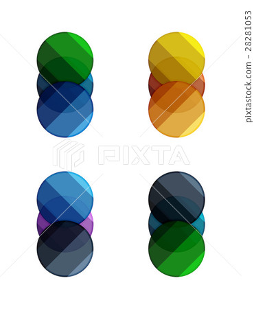 Vector circle banners Vector circle banners 28281053