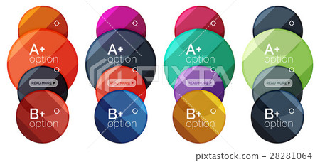 Set of round option diagram template for your data Set of round option diagram template for your data 28281064