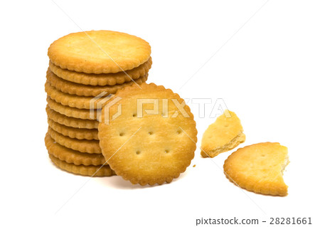 Salted round crackers tower Salted round crackers tower 28281661