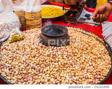 Peanuts at street market in Jaisalmer Fort 28281690