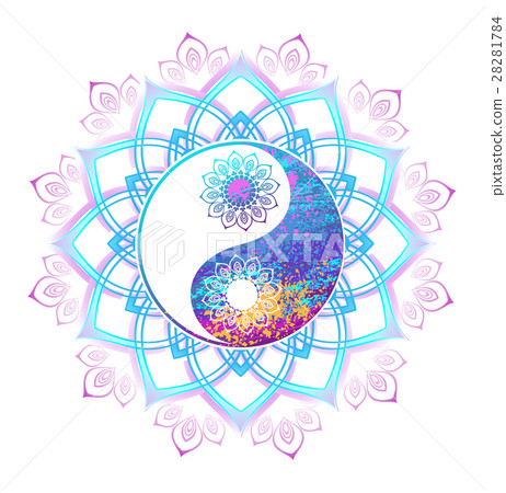 Pastel symbol of yin yang 28281784