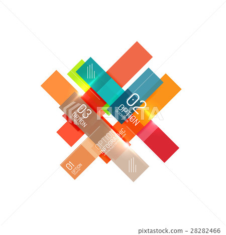 Geometric abstract composition with text and 28282466