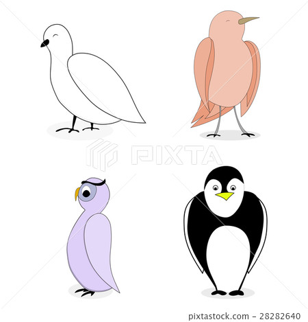 Cartoon set bird character Cartoon set bird character 28282640
