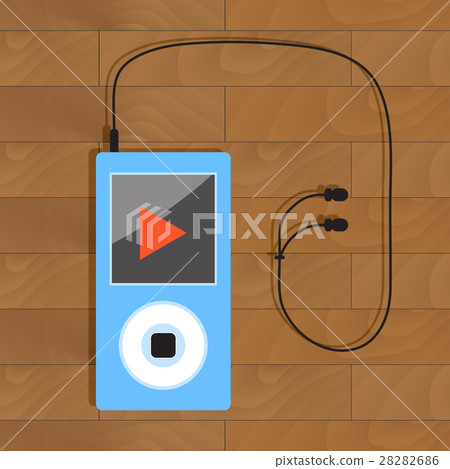 Mp3 player with headphone 28282686