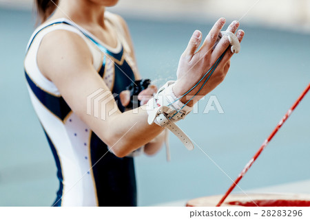 uneven bars girls gymnast hands grips 28283296
