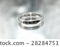 Women's silver ring with a diamond 28284751