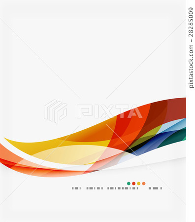 Colorful geometric wave abstract background 28285009