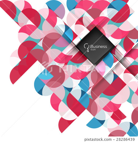 Geometric shape on white vector 28286439