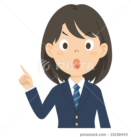 Female high school student upper body illustration 28286443