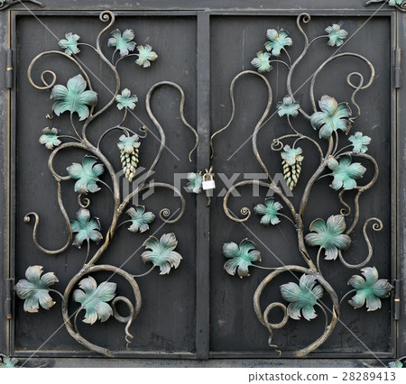 beautiful forged metal ornament 28289413