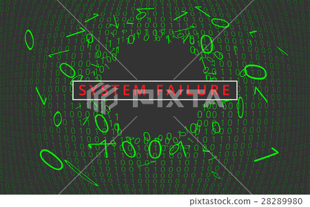 System failure background. 28289980