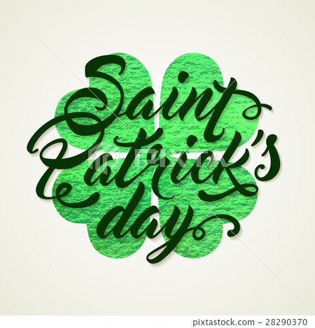 Clover leaf and lettering 28290370