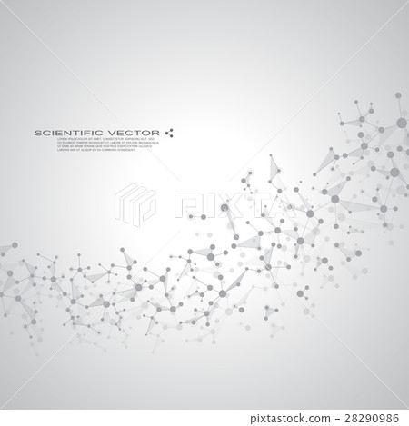 Molecule DNA and neurons vector. Molecular - Stock Illustration ...