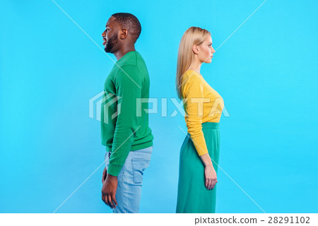 Blond girl is offended at her lover 28291102