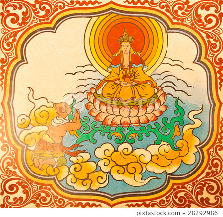 Art Chinese style painting on the wall Art Chinese style painting on the wall 28292986