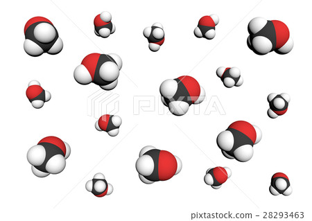 甲醇-3D的分子模型 甲醇-3D的分子模型 28293463