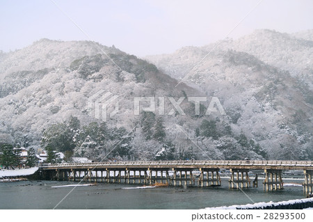 Arashiyama·京都的雪景 28293500