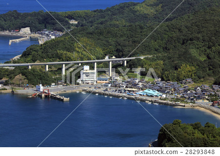 Shimoda water port (from Tateyama mountain peak) 28293848