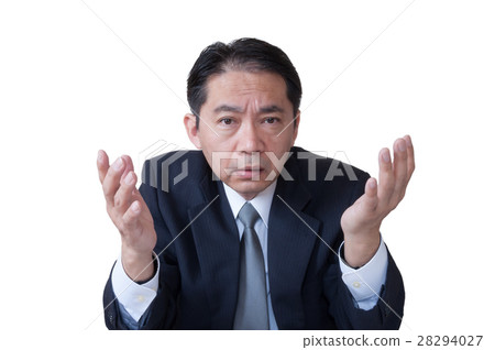 認真說話的中年上班族 認真說話的中年上班族 28294027